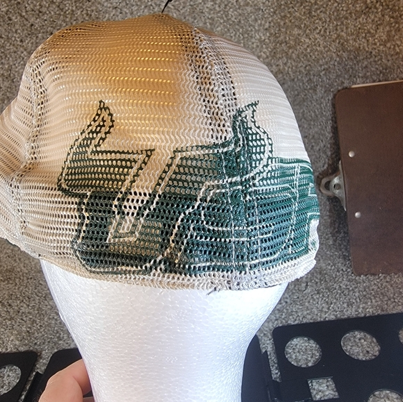 University of South Florida Bulls USF Green Mesh Stretch Fit Small Medium - Picture 5 of 12